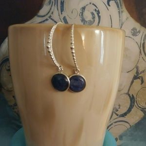 Kyanite and Sterling Silver Earrings